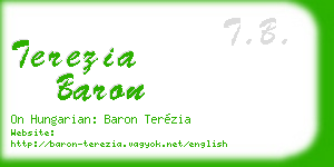 terezia baron business card