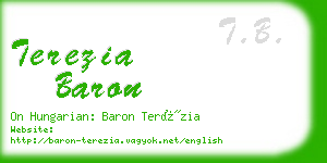 terezia baron business card
